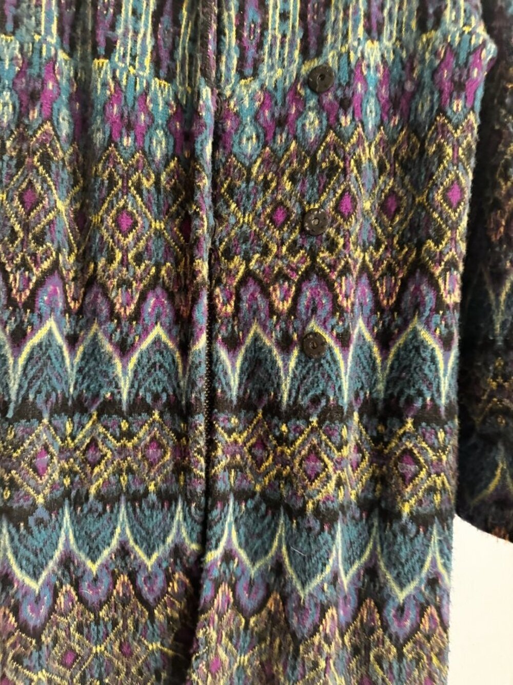 Diane Von Furstenberg Pita Wool Long Sweater Coat Gossip Girl S - Picture 6 of 9